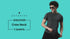 Men's 100% Cotton Round Neck Solid T-shirt Dark Sea Green